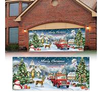 Décorations de Noël d'intérieur Préparez-vous pour un Noël avec une bannière de garage extra large impressionnez vos voisins et vos voisins (C, A)
