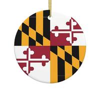 Décorations de Noël Drapeau du Maryland, décorations de sapin de Noël, cadeaux pour maman, idée cadeau unique, parfaites pour les fêtes de fin d'année, arbre, fenêtre, décoration murale