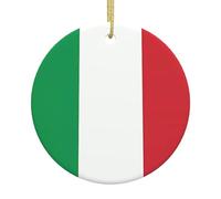 Décorations de Noël drapeau italien, décorations de sapin de Noël, cadeaux pour maman, idée cadeau unique, parfaites pour les fêtes de vacances, arbre, fenêtre, décoration murale