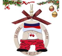 Décorations de Noël drôles et offensantes à suspendre - Cloches de Noël sales et grossières - Go Ahead Jingle My Bells - Cadeaux d'échange de farces pour adultes - Boules de Noël laids et grossières
