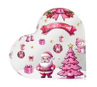 Décorations de Noël en acrylique de 10,2 cm en forme de cœur - Ornements vierges pour maman à ma maman - Signe en forme de cœur pour fille - Artisanat en forme de A pour (A)