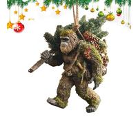 Décorations de Noël en acrylique - Ensemble de pendentifs amusants 2D pour arbre et décorations de vacances, ornements faciles à mettre en valeur pour salon, chambre, mur, porte, patio, porche et cour