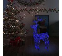 Décorations de Noël en Acrylique Renne 2 pcs 120 cm Blanc Chaud vidaXL vidaXL