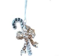 Décorations de Noël en acrylique transparent à suspendre avec paillettes flocon de neige, clochette, papillon, nœud, cerf, cheval, sirène, couronne de notes de musique (I)