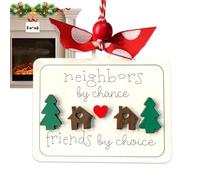 Décorations de Noël en bois | Décoration suspendue en bois pour fête d'hiver - Décoration de fête d'arbre de Noël pour la famille, les amis, les femmes, les hommes et tout le monde
