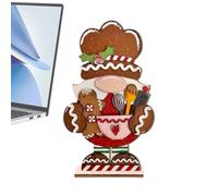 Décorations De Noël En Bois Figurine De Bonhomme En D'épices Drôle Et