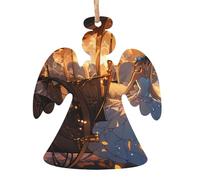 Décorations de Noël en bois imprimées Cendrillon - Convient pour les sapins de Noël et les décorations de fête