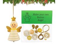 Décorations de Noël en Boutons - Pendentif Arbre de Noël Père Ange Bonhomme de Neige - Set de Création de Pendentifs Breloques pour Adultes - pour Voiture Sac Fenêtre Favoris Fête Mur