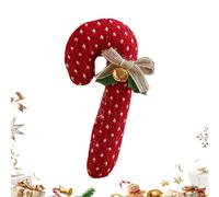 Décorations De Noël en Canne De - avec Cloche Et Nœud Tissu Fournitures De Fêtes,Décorations De Noël en,pour Vacances Jardin Photo Automne Hiver Proposant Une Installation Rapide Qui Si