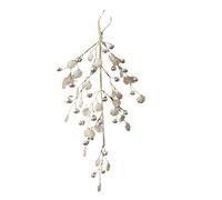 Décorations de Noël en cristal en forme de gouttelettes d'eau - Arrangement de cordes de perles haut de gamme (B, 34 x 14)