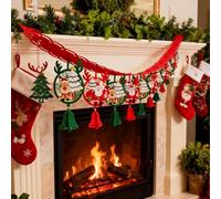 Décorations De Noël En Feutre, Aspect Vibrant, 300 Cm, Décorations De Noël, Décoration D'hiver, Faciles À Afficher, Pour Les Propriétaires, Les Amateurs De Bricolage, Le Bureau, L'école, L'église, Le