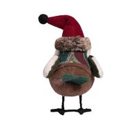 Décorations de Noël en forme d ' oiseaux Décorations de plateau à plusieurs niveaux Figurines d ' oiseaux en peluche pour étagères de fête, cheminées, décorations Figurines d ' oiseaux de Noël avec en