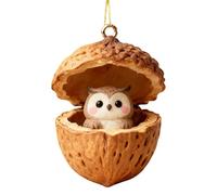 Décorations de Noël en forme d'animal, décoration en noyer acrylique, 8 cm, décorations de vacances animales, décoration de créature festive, design acrylique 2D, pour une utilisation domestique en