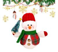 Décorations de Noël en Forme de Bonhomme de Neige,Figurine Ornementale de Pièce Maîtresse avec Lumière,Décorations de Noël pour la Maison - Pour Hiver Maison Fête Vacances Bureau Cheminée Intérieur Ma