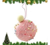 Décorations de Noël en forme de boule - Pendentifs faits à la main pour couronne, porte de mariage, cheminée, fenêtre, mur