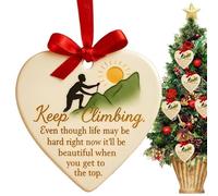 Décorations de Noël en forme de cœur, pendentifs en céramique, décorations de sapin de Saint-Valentin, pour âmes sœurs, meilleurs amis, hommes, enseignants, famille, poignée de porte, bureau, lieu de
