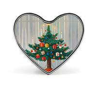 Décorations de Noël en forme de cœur, porte-badge mignon pour woker, broche en métal, épinglettes en forme de cœur d'amour pour homme et femme, cadeau de médecin, sacs à dos et accessoires de manteau