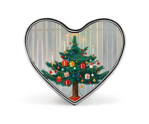 Décorations de Noël en forme de cœur, porte-badge mignon pour woker, broche en métal, épinglettes en forme de cœur d'amour pour homme et femme, cadeau de médecin, sacs à dos et accessoires de manteau