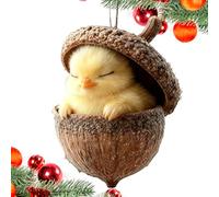 Décorations de Noël en forme de gland | Décorations de vacances en forme d'animal 2D | Décorations à suspendre en acrylique pour le lieu de travail, le salon, la cuisine, l'entrée, l'appartement