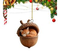 Décorations De Noël en Forme De Glands - Pendentif en Forme d'animal en Acrylique 2D - Ornements pour Arbre De Noël | pour Le Festival d'hiver, la Maison, Le Salon, la Chambre, Le Patio et Le Jardin