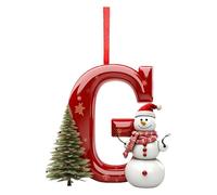 Décorations de Noël en Forme de Lettres,Ornement Vintage Décoratif Bonhomme De Neige - Décoration Festive Acrylique 2D pour Intérieur Extérieur Fête Salon Chambre Couloir