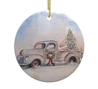 Décorations de Noël en forme de vieux camion à suspendre, parfaites pour les vacances et les cadeaux