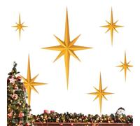 Décorations de Noël en forme d'étoile - Pendentif de Noël, casquette de baseball à bord doux pour tout-petits | 6 pièces à suspendre art mural décoratif à suspendre, cheminée, porte, fenêtre, vacances