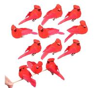 Décorations De Noël en Forme d'oiseaux | 12 Pièces De Petits Animaux,Oiseaux À Clip,pour Jardin, Parc, Arrière-Cour, Branches, Sac