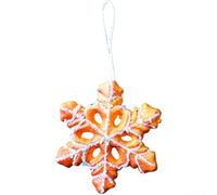 Décorations de Noël en mousse pour suspendre motif crème glacée, gâteau, bonbons, flocon de neige, beignet bonhomme de biscuits (flocon de neige)