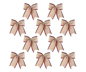 Décorations De Noël En Nœuds Décoratifs 10 Pièces Décorations De