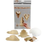 Décorations de Noël en papier imitation cuir