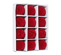 Décorations de Noël en velours | 12 boules revêtues d'effet velours pour décorations de Noël, cintre avec couleurs vives pour mariage, fête, collègues, lieux familiaux vacances