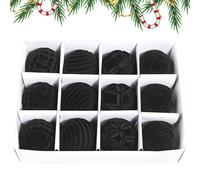 Décorations de Noël en Velours, décorations moelleuses pour Sapin de Noël, Boules de Velours, 12 pièces, Couleurs vivantes, pendentifs, fêtes familiales, Amis, célébrations, lieux de