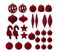 Décorations de Noël en velours - Pendentif décoratif pour les vacances - Décorations pour sapin de Noël en velours, pour extérieur seuils de cour, réunions familiales, fêtes porche jardin