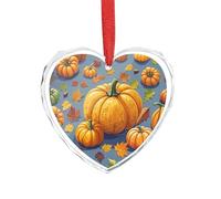 Décorations de Noël en verre de cristal pour Halloween, motif citrouilles d'automne, décorations à suspendre pour fête de mariage, décoration d'intérieur