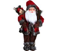 Décorations de Noël Figure d'action du Père Noël prendre la poupée bâton
