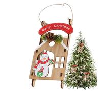 Décorations de Noël | Figurines Suspendables Artisanales - Ornements Et Figurines en Bois Décorations - pour Fournitures de Fête de Vacances Maison Cuisine Jardin Extérieur Terrasse Mur