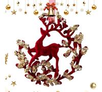 Décorations de Noël - Fournitures de fête avec flocking rouge | Bout d'arbre de Noël Décoration d'intérieur,Pour mur fenêtre Branches Entrée Fête Cour Jardin Porche Cour Arrière