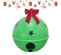 Décorations de Noël géantes gonflables - Cloche de 58,4 cm avec nœud - Boules de Noël géantes gonflables pour décoration extérieure, jardin, terrasse, porche, pelouse, paysage, école, fête