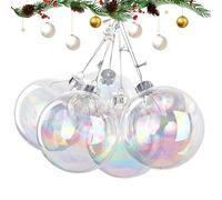 Décorations de Noël - Globes décoratifs, collection de sphères de vacances brillantes | Boules festives d'hiver, boules décoratives à suspendre, ensemble de paillettes de Noël, sphères d'affichage de