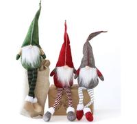 Décorations De Noël GNOME de Noel pour décoration de Maison Jolis Ornements de Père Noël Gnome Lutin Decoration-3 pcs