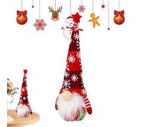 Décorations de Noël GNOME - d'hiver Faite à la Main, Accent sur Les étagères festives | Figurine de Vacances en Peluche Sculpture de Figurine, Exposition Elfe Farcie Nordique, Foudre du Grazio