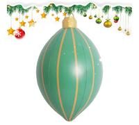 Décorations de Noël gonflables - Boule de Noël géante en PVC - Boule de Noël gonflable pour l'extérieur - Pour vérandas, terrasses, cours, rebords de fenêtre, chemins