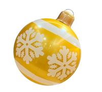 Décorations de Noël Gonflables | Boules de Noël Gonflables en PVC,Ornement Imperméable Grand 60 cm pour Fête de Maison Jardin Arbre Pelouse Terrasse Parc