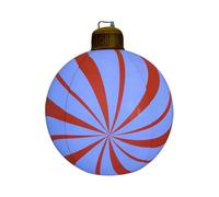 Décorations de Noël gonflables géantes | Décoration d'extérieur avec pendentif ballon de Noël de 23 pouces | Gonfler des boules de Noël illuminées extra larges pour