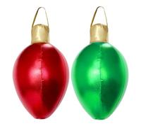 Décorations de Noël gonflables Light Bulbe, matériau sûr, PVC, Ampoule Gonflable en Forme d'ampoule, Ornements de Noël avec Pompe, Grande Taille accroche