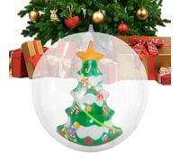 Décorations De Noël Gonflables,PVC Boule à Gonfler du Père Noël,Sphère De Gonflable | pour Fêtes Terrasses Pelouses Porches Jardins Cours