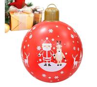 Décorations de Noël gonflables réutilisables et rennes du Père Noël | Boules décoratives géantes gonflables d'extérieur pour jardin, porche, pelouse, allée, porte d'entrée, parc, fête, festival
