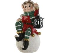 Décorations de Noël Home ESPRIT Blanc Noir Rouge Vert Elfe 26 x 26 x 42 cm
