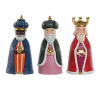 Décorations de Noël Home ESPRIT Multicouleur Rois Mages 9,5 x 7,5 x 20 cm (3 Pièces)